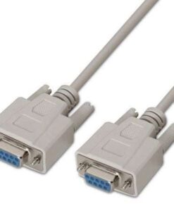 Cable Serie RS232 Aisens A112-0066/ DB9 Hembra - DB9 Hembra/ Hasta 0.15W/ 1.6Mbps/ 1.8m/ Beige