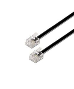 Cable de Teléfono RJ11 6P4C Aisens A143-0319/ 2m/ Negro