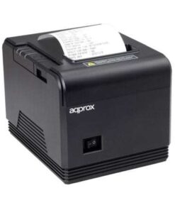 Impresora de Tickets Approx appPOS80AM3/ Térmica/ Ancho papel 80mm/ USB-RS232-Ethernet/ Negra
