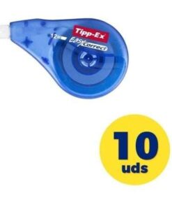 Caja de Correctores de Escritura en Cinta Bic Tipp-Ex Easy Correct/ 4.2mm x 12m/ 10 unidades