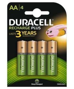 Pack de 4 Pilas AA Duracell HR6-B/ 1.2V/ Recargables