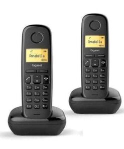 Teléfono Inalámbrico Gigaset A170/ Pack DUO/ Negro