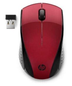 Ratón Inalámbrico HP 220/ Hasta 1600 DPI/ Rojo