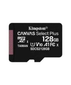 Tarjeta de Memoria Kingston CANVAS Select Plus 128GB microSD XC/ Clase 10/ 100MBs