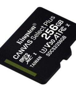 Tarjeta de Memoria Kingston CANVAS Select Plus 256GB microSD XC/ Clase 10/ 100MBs