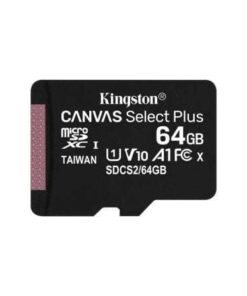 Tarjeta de Memoria Kingston CANVAS Select Plus 64GB microSD XC/ Clase 10/ 100MBs