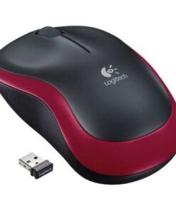 Ratón Inalámbrico Logitech M185/ Hasta 1000 DPI/ Rojo