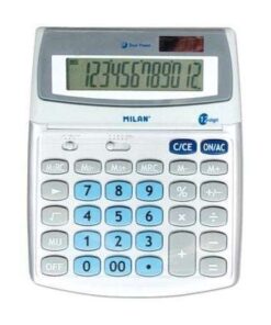 Calculadora Milan 152512BL/ Gris
