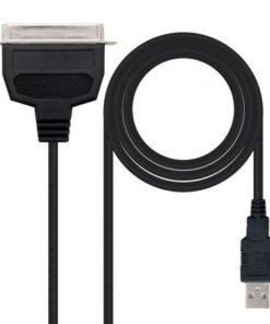 Cable Conversor impresora Nanocable 10.03.0001/ USB Macho - CN36 Macho/ 1.5m/ Negro
