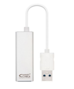 Adaptador USB 3.0 - RJ45 Nanocable 10.03.0401/ 1000Mbps