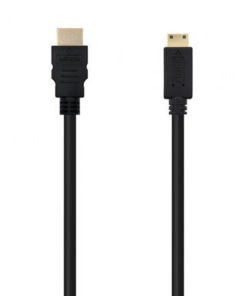 Cable HDMI Nanocable 10.15.0902/ HDMI Macho - Mini HDMI Macho/ 1.8m/ Negro
