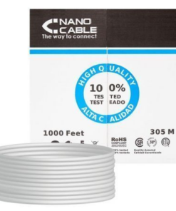Bobina de Cable RJ45 FTP Nanocable 10.20.0704 Cat.5e/ 305m/ Gris