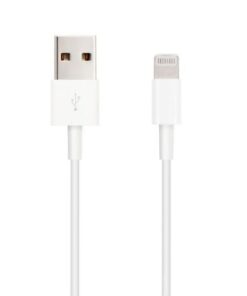 Cable USB 2.0 Lightning Nanocable 10.10.0402/ USB Macho - Lightning Macho/ 2m/ Blanco