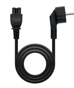 Cable Alimentación Trébol Nanocable 10.22.0302/ Schuko Macho - C5 Hembra/ 1.5m/ Negro