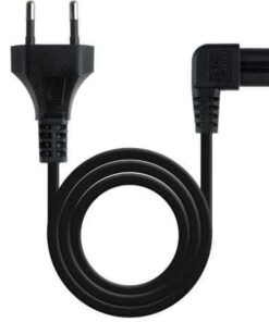 Cable Alimentación Acodado Nanocable 10.22.0503/ CEE7/16 Macho - C7 Hembra/ 3m/ Negro