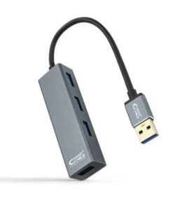 Hub USB 3.0 Nanocable 10.16.4402/ 4xUSB/ Gris
