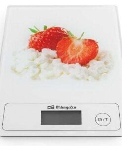 Báscula de Cocina Electrónica Orbegozo PC 1018/ hasta 5kg/ Blanca