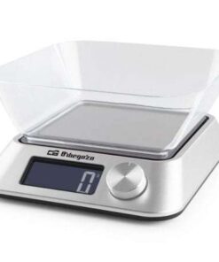 Báscula de Cocina Electrónica Orbegozo PC 1030/ hasta 5kg/ Plata