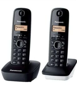 Teléfono Inalámbrico Panasonic KX-TG1612SP1/ Pack DUO/ Negro
