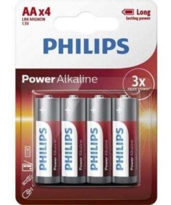 Pack de 4 Pilas AA Philips LR6P4B/10/ 1.5V/ Alcalina