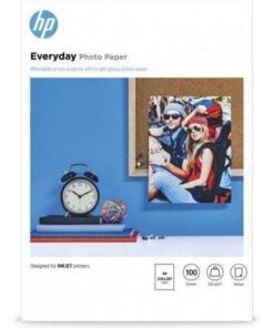 Papel Fotográfico HP Everyday Q2510A/ DIN A4/ 200g/ 100 Hojas