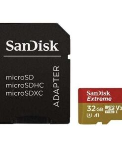 Tarjeta de Memoria SanDisk Extreme 32GB microSD HC UHS-I con Adaptador/ Clase 10/ 100MBs