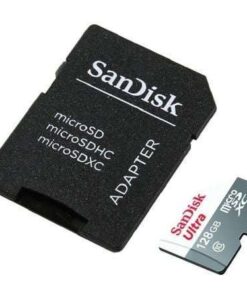 Tarjeta de Memoria SanDisk Ultra 128GB microSD XC con Adaptador/ Clase 10/ 80MB/s