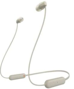 Auriculares Inalámbrico Intrauditivos Sony WI-C100/ con Micrófono/ Bluetooth/ Beige