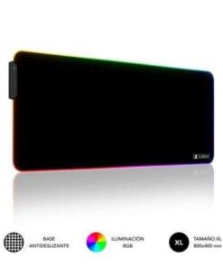 Alfombrilla Subblim MP-02RGB01 LED RGB XL/ 800 x 300 x 4 mm
