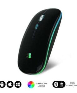 Ratón Inalámbrico por Bluetooth Subblim LED Dual Flat/ Batería recargable/ Hasta 1600 DPI
