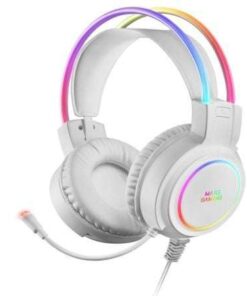 Auriculares Gaming con Micrófono Mars Gaming MHRGB/ Jack 3.5/ Blancos