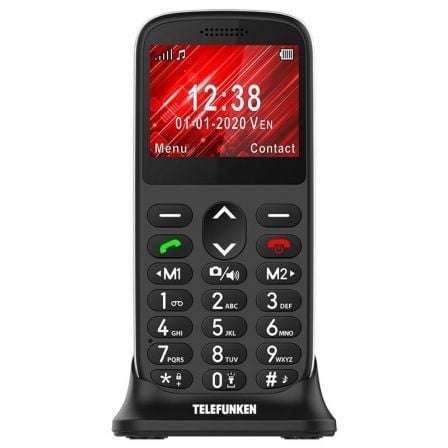 Teléfono Móvil Telefunken S740 para Personas Mayores/ Negro