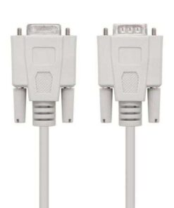 Cable Serie RS232 Nanocable 10.14.0203/ DB9 Macho - DB9 Hembra/ 3m/ Beige