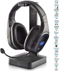 Auriculares Inalámbricos Gaming con Micrófono NGS GHX-600/ Jack 3.5/ USB 2.0/ Óptica/ Negros