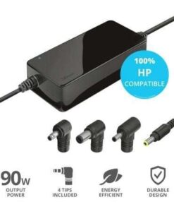 Cargador de Portátil Trust MAXO Para HP/ 90W/ Automático/ 4 Conectores/ Voltaje 18-20V