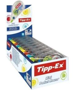Caja de Corrector de Escritura en Cinta Bic Mini Pocket Mouse 926397/ 5mm x 6m/ 10 unidades