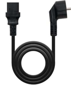 Cable Alimentación CPU Nanocable 10.22.0102-L2/ CEE7 Macho - C13 Hembra/ 2m/ Negro