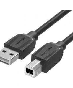 Cable USB 2.0 Impresora Vention COQBD/ USB Tipo-B Macho - USB Macho/ 480Mbps/ 50cm/ Negro