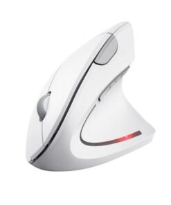 Ratón Ergonómico Inalámbrico Trust Verto/ Hasta 1600 DPI/ Blanco