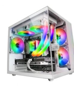 Caja Gaming Minitorre Mars Gaming MC-VIEW/ Blanca