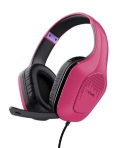 Auriculares Gaming con Micrófono Trust Gaming GXT 415 Zirox/ Jack 3.5/ Rosas