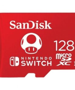Tarjeta de Memoria SanDisk Nintendo Switch 128GB microSD XC UHS-I/ Clase 10/ 100MBs