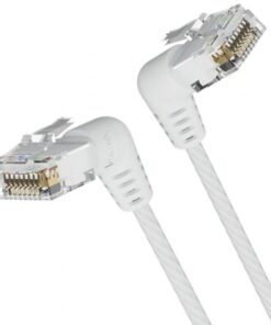 Cable de Red RJ45 UTP Vention IBOWG Cat.6A/ 1.5m/ Cabeza Rotatoria 360º/ Blanco