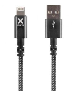 Cable USB 2.0 Lightning Xtorm CX2021/ USB Macho - Lightning Macho/ Hasta 12W/ 480Mbps/ 3m/ Negro