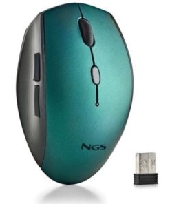 Ratón Inalámbrico NGS Bee Blue/ Hasta 1600 DPI/ Azul