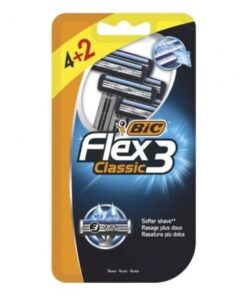 Cuchilla de Afeitar Bic Flex3 Classic/ 6 uds