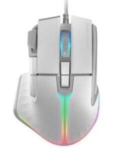 Ratón Gaming Mars Gaming MM-XT/ Hasta 12800DPI/ Blanco