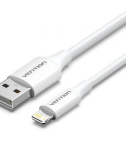 Cable USB 2.0 Lightning Vention LAIWF/ USB Macho - Lightning Macho/ 480Mbps/ 1m/ Blanco