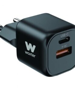 Cargador Compacto Woxter PE26-173/ 1xUSB Tipo-C/ 1xUSB/ 20W