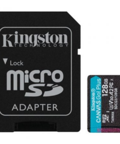 Tarjeta de Memoria Kingston CANVAS Go! Plus 128GB microSD XC con Adaptador/ Clase 10/ 170MBs